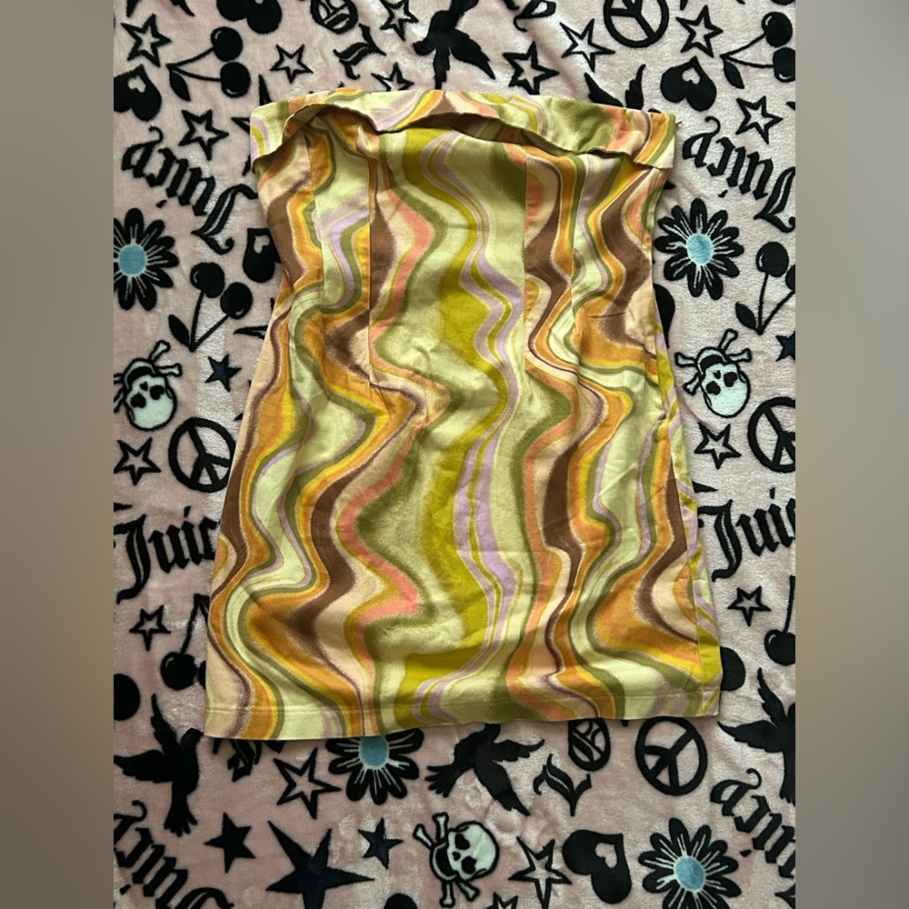 Colorful Strapless wild fable Dress